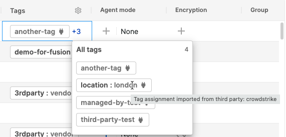 Third-party tags.