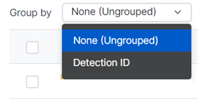 Group by ID menu option.