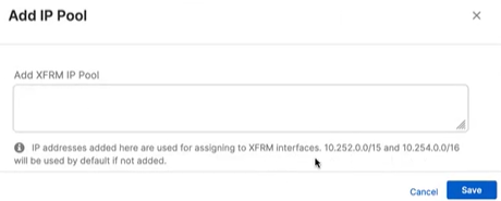 Add IP Pool window.