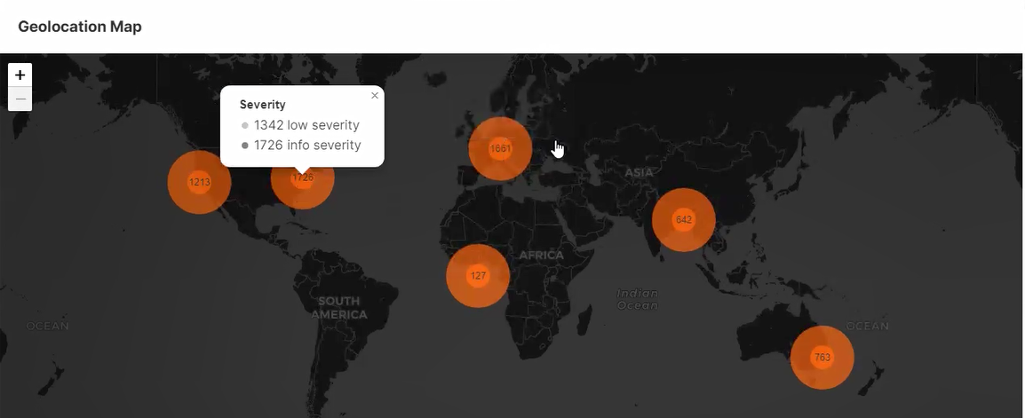 Geolocation map.