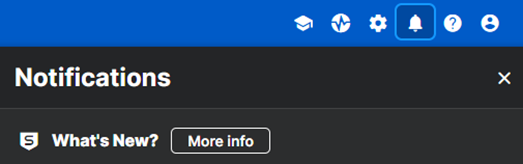 Notifications area.
