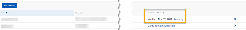 Verified domain.