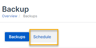 Click schedule.