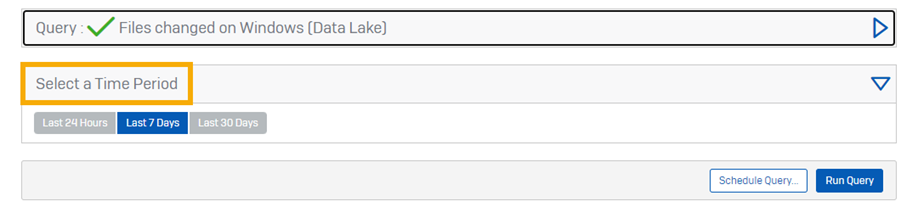Select a time period.