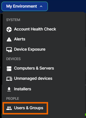 Users & Groups.