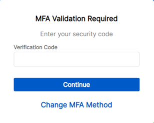 MFA Validation Required.