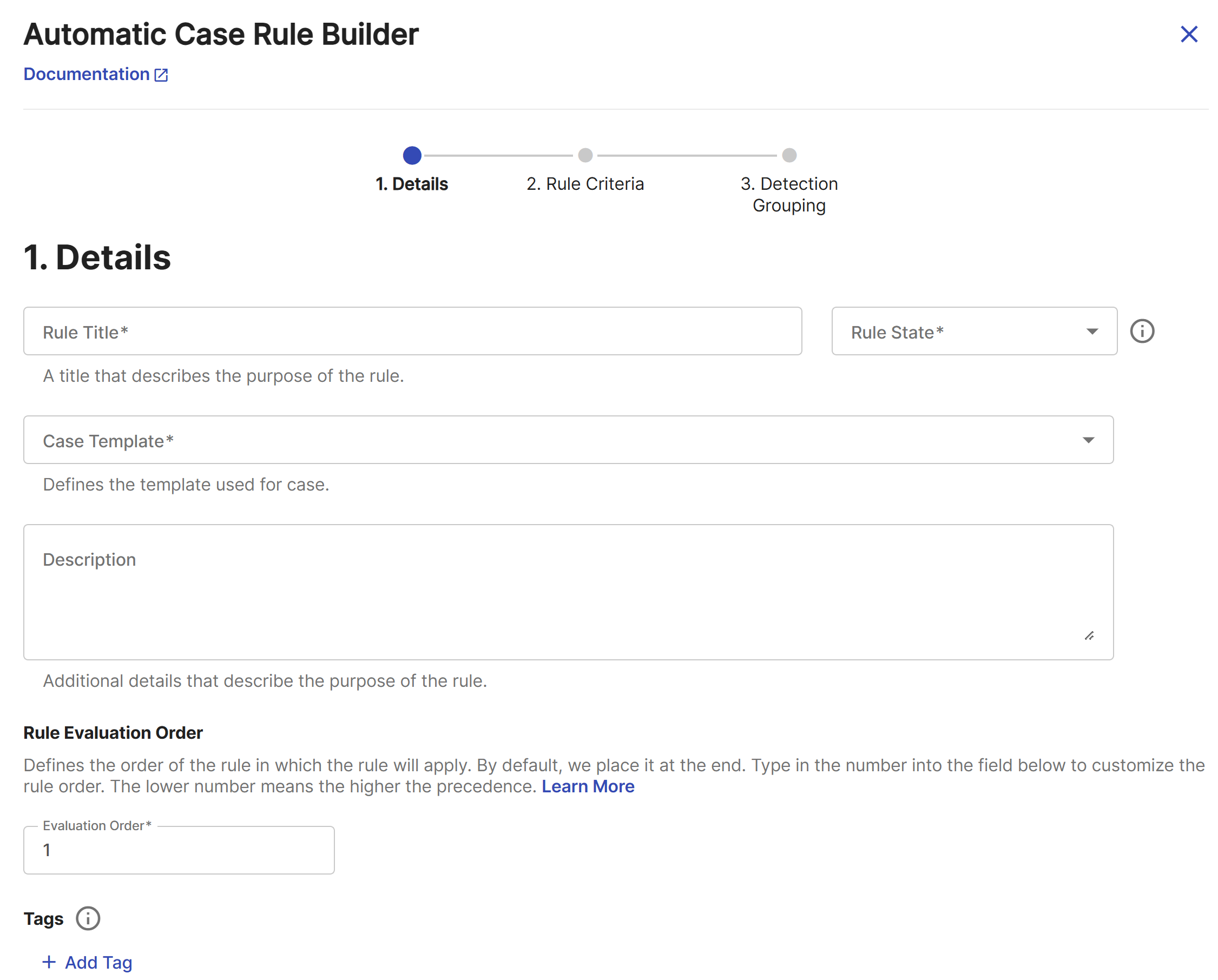 Auto Case Rule Builder.