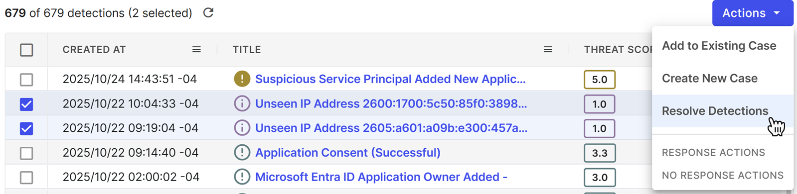 Resolve multiple detections.