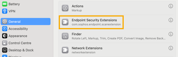 Endpoint Security Extensions.