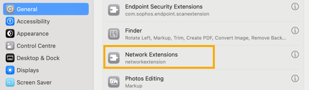 Network Extensions.