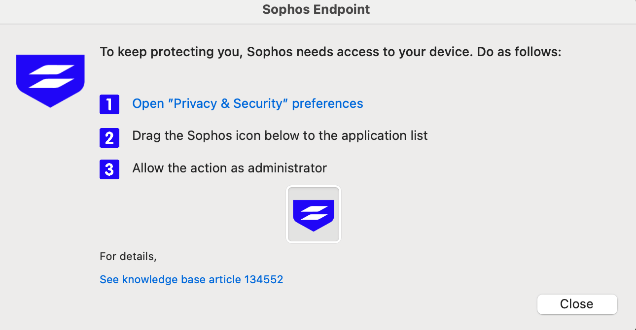Drag and drop permissions.
