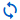 Two arrows rotating in a circle.