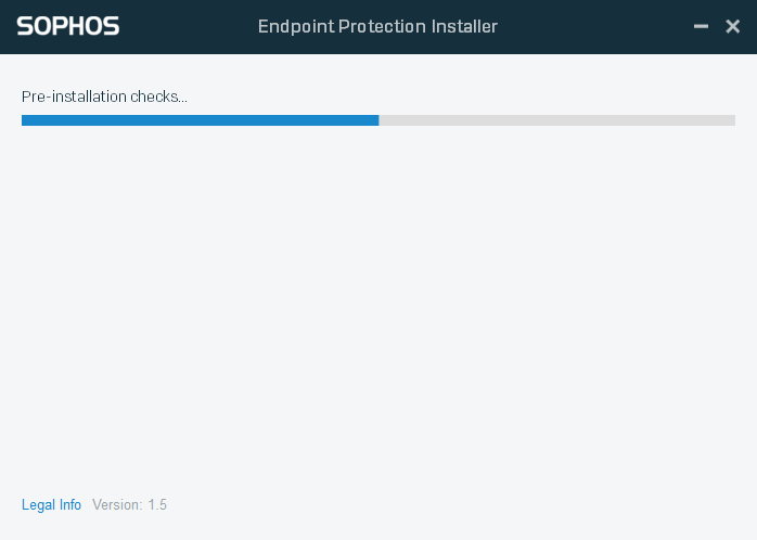 Screenshot of installer with checks in progress.
