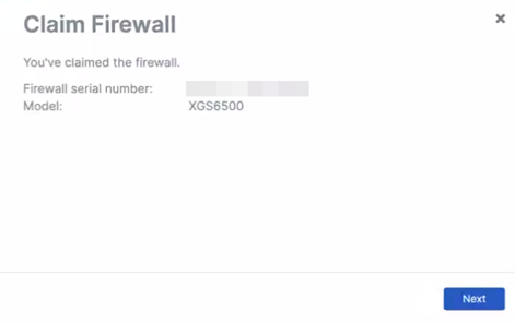 Claim firewall window.