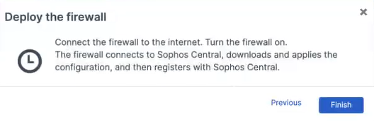Firewall deployment steps.