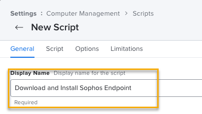 Adding a name for the script.