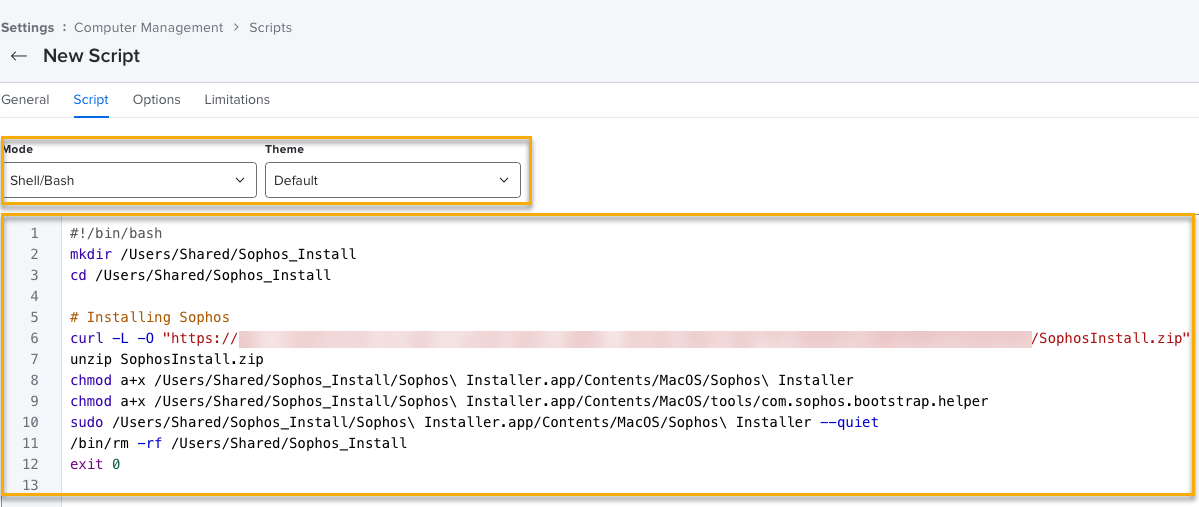 Create installation script.