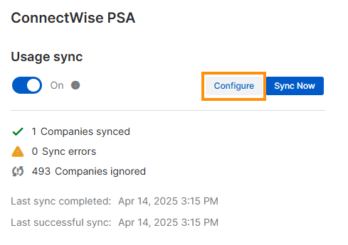 Configure setting.