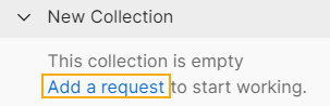 Add a new request to the collection.