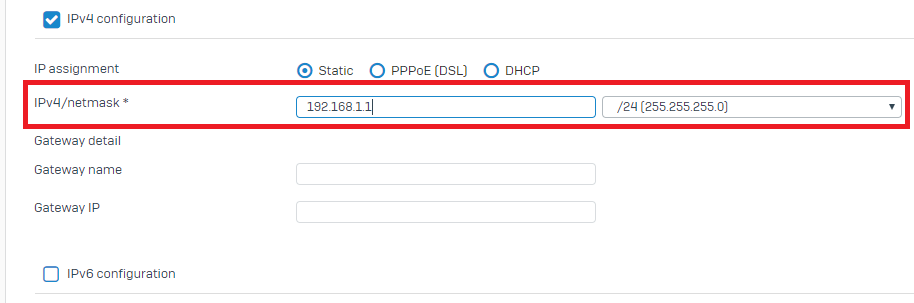 Assign an IP address to the interface.