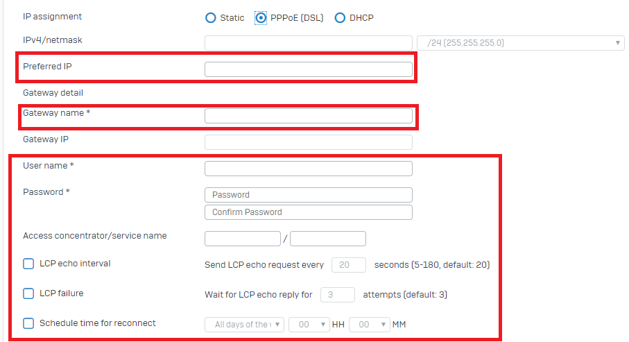 Configuring PPPoE.