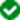 Green checkmark.