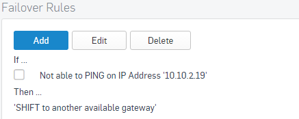 Default failover rule.