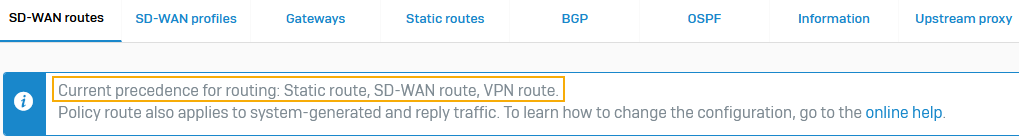 Route precedence.
