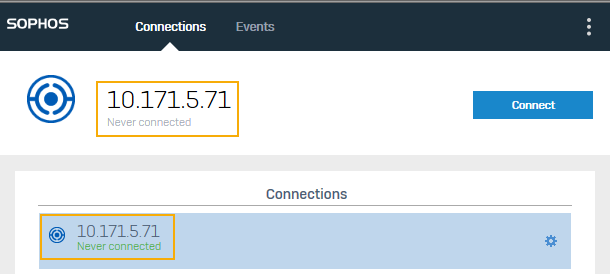 VPN connection.