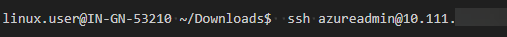 Microsoft Azure VM host SSH.