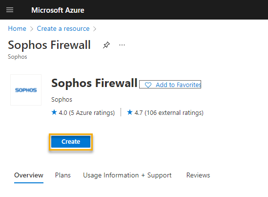 Azure create firewall