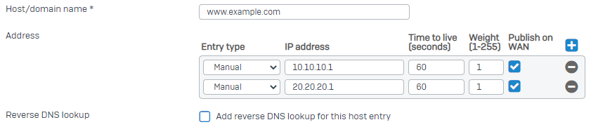 Add a DNS host entry