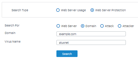 Custom report for web servers