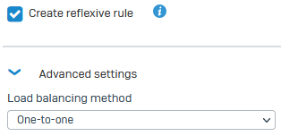 Reflexive rule and load balancing 