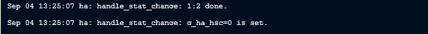 Dedicated port failure log seen on the auxiliary device.
