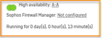 HA active-active is configured, shown on both devices.