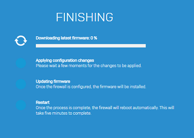 Finishing screen.