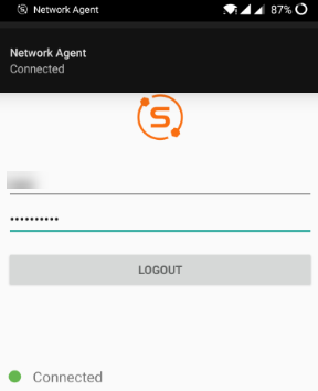 Sign in to Sophos Network Agent