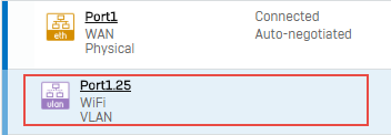 See the VLAN interface.