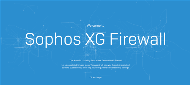 「Sophos Firewall へようこそ」ページ