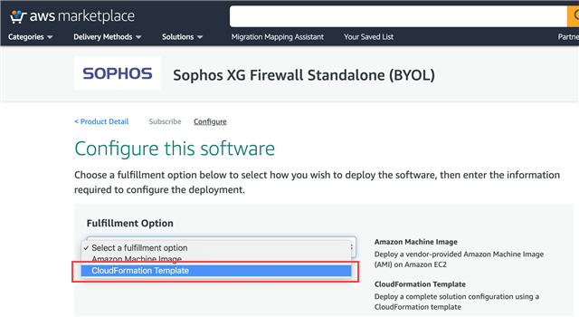 Choose fulfillment option.
