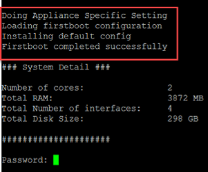 Enter the password after Sophos Firewall restarts.