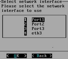Select the port.