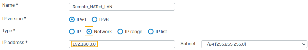 Remote translated LAN IP host configuration on firewall one.