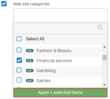 Category to exclude from decryption.