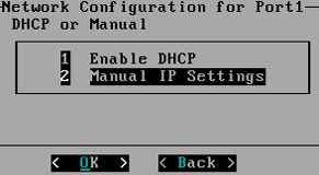 Select the method of assigning IP address.