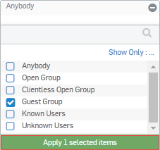 Select users and groups.
