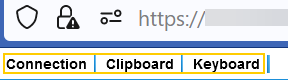RDP and VNC options.