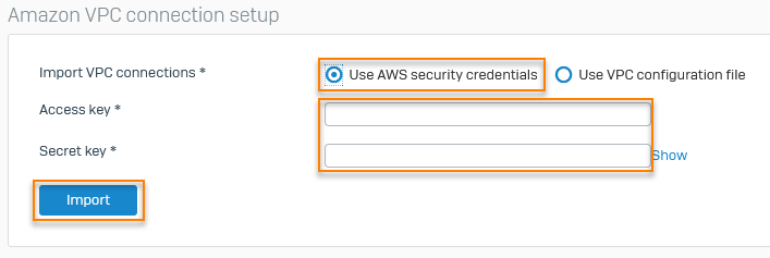 Use AWS security credentials.