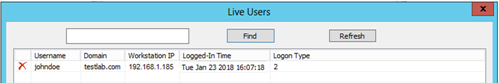 Live users.